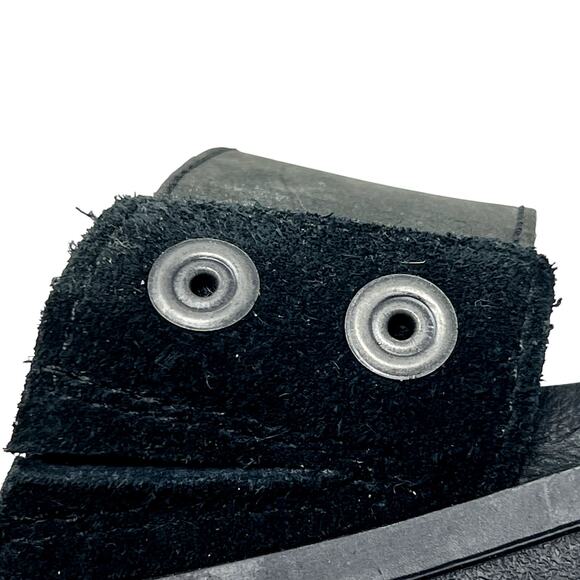 Sorel Torpeda Slide II Black Leather & Suede Sandals size 7.5 - Picture 7 of 13